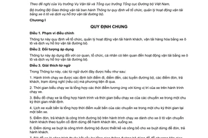 Thông tư 63/2014/TT-BGTVT tổ chức quản lý vận tải hành khách hàng hóa bằng xe ô tô dịch vụ hỗ trợ vận tải