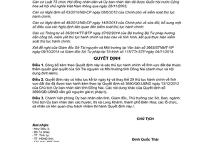 Quyết định 3567/QĐ-UBND năm 2014 thủ tục hành chính thuộc thẩm quyền Sở Tài nguyên Môi trường Đồng Nai