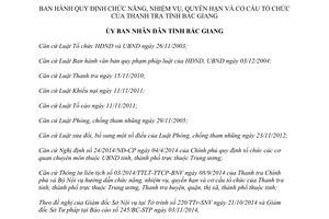 Quyết định 747/2014/QĐ-UBND chức năng nhiệm vụ quyền hạn cơ cấu tổ chức Thanh tra Bắc Giang