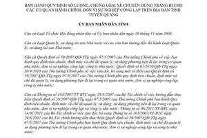 Quyết định 431/QĐ-UBND xe ô tô chuyên dùng cơ quan hành chính đơn vị sự nghiệp công lập Tuyên Quang 2014