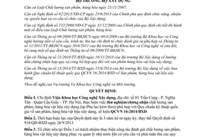 Quyết định 1355/QĐ-BXD năm 2014 chỉ định tổ chức đánh giá sự phù hợp