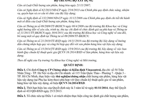 Quyết định 1356/QĐ-BXD năm 2014 chỉ định tổ chức đánh giá sự phù hợp