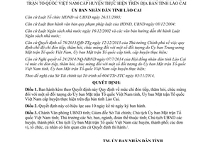 Quyết định 65/2014/QĐ-UBND chi đón tiếp thăm hỏi chúc mừng Ủy ban Mặt trận thực hiện tỉnh Lào Cai