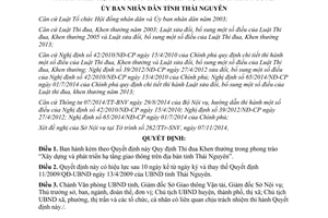 Quyết định 49/2014/QĐ-UBND Thi đua Khen thưởng phong trào Xây dựng phát triển hạ tầng giao thông Thái Nguyên