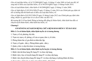Thông tư 37/2014/TT-BYT đăng ký khám chữa bệnh ban đầu chuyển tuyến khám chữa bệnh bảo hiểm y tế