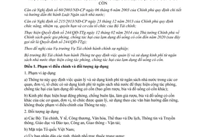 Thông tư 175/2014/TT-BTC ngân sách thực hiện phòng chống tác hại lạm dụng đồ uống có cồn