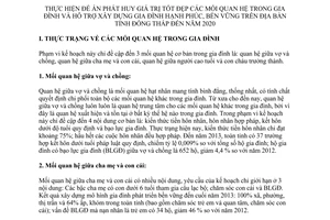 Kế hoạch 172/KH-UBND phát huy giá trị tốt đẹp các mối quan hệ trong gia đình Đồng Tháp 2014