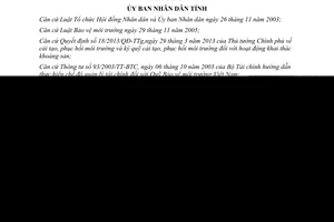 Quyết định 62/2014/QĐ-UBND quản lý tài chính Quỹ Bảo vệ môi trường Tây Ninh