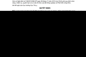 Quyết định 4995/QĐ-BNN-TY 2014 phòng chống dịch bệnh cá tra 2015 2020