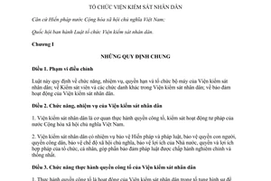 Luật Tổ chức Viện kiểm sát nhân dân 2014