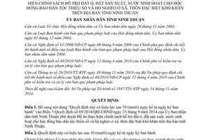 Quyết định 89/2014/QĐ-UBND hỗ trợ đất ở nước sinh hoạt cho dân tộc thiểu số hộ nghèo Ninh Thuận