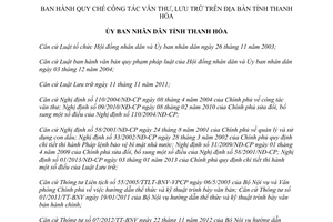 Quyết định 4115/2014/QĐ-UBND Quy chế công tác văn thư lưu trữ Thanh Hóa