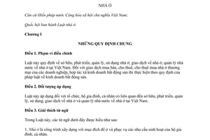 Luật Nhà ở 2014