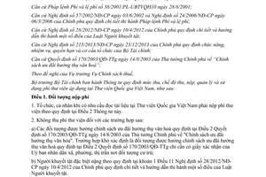 Thông tư 181/2014/TT-BTC mức thu nộp quản lý sử dụng phí thư viện Thư viện Quốc gia Việt Nam