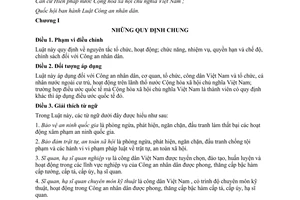 Luật Công an nhân dân 2014