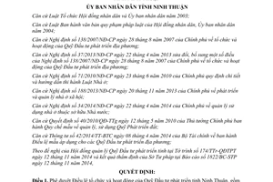 Quyết định 92/2014/QĐ-UBND Điều lệ tổ chức hoạt động Quỹ Đầu tư phát triển Ninh Thuận