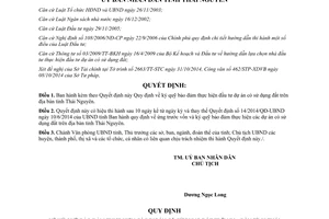 Quyết định 51/2014/QĐ-UBND ký quỹ bảo đảm thực hiện đầu tư dự án có sử dụng đất Thái Nguyên