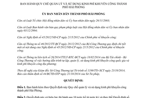 Quyết định 2644/2014/QĐ-UBND quản lý sử dụng kinh phí khuyến công Hải Phòng