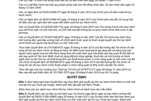 Quyết định 91/2014/QĐ-UBND giải quyết thủ tục hành chính theo cơ chế một cửa Ninh Thuận