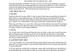 Kế hoạch 103/KH-UBND 2014 lập lại trật tự hành lang an toàn đường bộ đường sắt 2014 2020