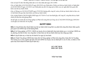 Quyết định 3174/QĐ-UBND năm 2014 thủ tục hành chính phát triển nông thôn thuộc Ủy ban xã Quảng Bình