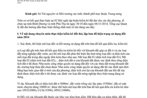 Công văn 1592/TCQLĐĐ-CKSQLSDĐĐ hướng dẫn kiểm kê đất đai lập bản đồ hiện trạng sử dụng đất 2014