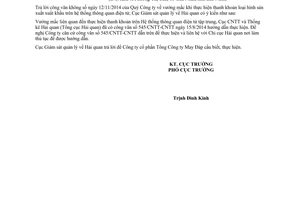 Công văn 1537/GSQL-GQ2 năm 2014 thanh khoản loại hình sản xuất xuất khẩu trên hệ thống