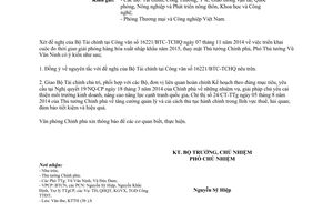 Công văn 9325/VPCP-KTTH 2014 đo thời gian giải phóng hàng hóa xuất nhập khẩu năm 2015