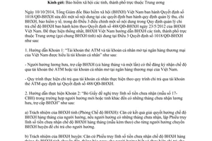 Công văn 4237/BHXH-TCKT năm 2014 hướng dẫn quản lý thu chi bảo hiểm xã hội bảo hiểm y tế