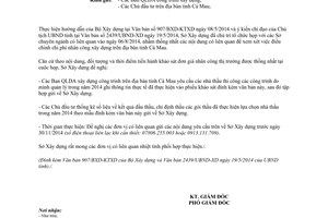 Công văn 1683/SXD-KTXD năm 2014 khảo sát đơn giá nhân công thực tế Cà Mau