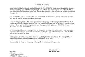 Công văn 9920/SXD-KTXD 2014 thẩm tra dự toán chi phí khảo sát xây dựng theo Thông tư 17/2013/TT-BXD