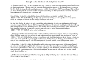 Công văn 14185/BGTVT-VT năm 2014 kiểm soát giá cước vận tải xe ô tô thực hiện 152/2014/TTLT-BTC-BGTVT