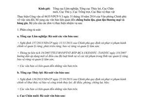 Công văn 9061/BNN-PC 2014 sửa đổi bổ sung chống buôn lậu gian lận thương mại hàng giả