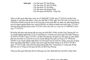 Công văn 13790/TCHQ-TXNK năm 2014 hướng dẫn thực hiện thanh toán trước nhập khẩu