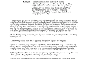 Công văn 14451/BGTVT-TCCB 2014 nâng cao hiệu quả sử dụng thời giờ làm việc công viên chức