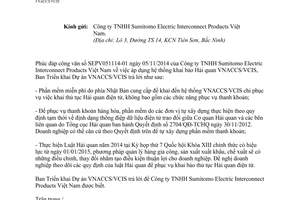 Công văn 13902/TCHQ-VNACCS 2014 vướng mắc khi khai báo hệ thống VNACCS/VCIS