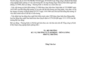 Công văn 4545/LĐTBXH-LĐTL năm 2014 trả lương người lao động