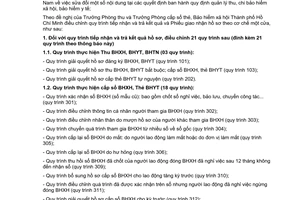 Thông báo 3894/TB-BHXH 2014 điều chỉnh quy trình tiếp nhận trả kết quả Phiếu giao nhận hồ sơ Hồ Chí Minh