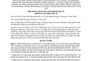 Nghị quyết 74/2014/NQ-HĐND danh mục công trình dự án có sử dụng đất lúa đất rừng phòng hộ rừng đặc dụng Bình Thuận