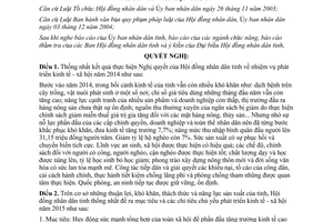 Nghị quyết 13/2014/NQ-HĐND nhiệm vụ phát triển kinh tế xã hội Bến Tre 2015