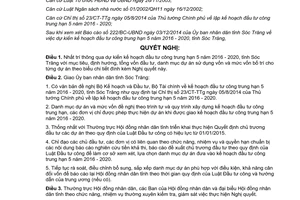 Nghị quyết 23/2014/NQ-HĐND kế hoạch đầu tư công trung hạn 5 năm 2016 2020 Sóc Trăng