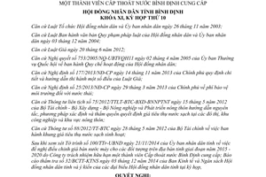 Nghị quyết 25/2014/NQ-HĐND giá bán nước máy Công ty Cấp thoát nước Bình Định