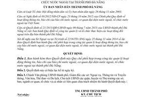 Quyết định 8921/QĐ-UBND 2014 quản lý hoạt động thông tin báo chí của báo chí nước ngoài Đà Nẵng