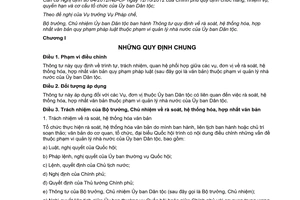 Thông tư 05/2014/TT-UBDT rà soát hệ thống hóa hợp nhất văn bản quy phạm pháp luật Ủy ban Dân tộc