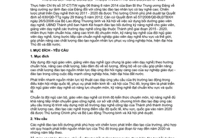 Kế hoạch 206/KH-UBND năm 2014 đào tạo bồi dưỡng giáo viên giảng viên dạy nghề trường công lập Hà Nội