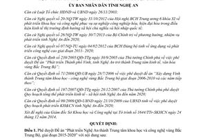 Quyết định 7343/QĐ-UBND 2014 Phát triển Nghệ An thành Trung tâm khoa học công nghệ 2015 2020