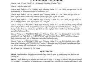 Quyết định 52/2014/QĐ-UBND Quy định quản lý giá tỉnh Quảng Trị