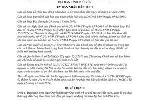 Quyết định 54/2014/QĐ-UBND tạo quỹ đất sạch khai thác quỹ đất công theo hình thức đấu giá quyền sử dụng đất Phú Yên