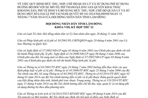 Nghị quyết 121/2014/NQ-HĐND thu nộp chế độ quản lý và sử dụng Phí sử dụng đường bộ Lâm Đồng