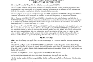 Nghị quyết 164/2014/NQ-HĐND sửa đổi 05/2010/NQ-HĐND quản lý tài sản nhà nước Lạng Sơn